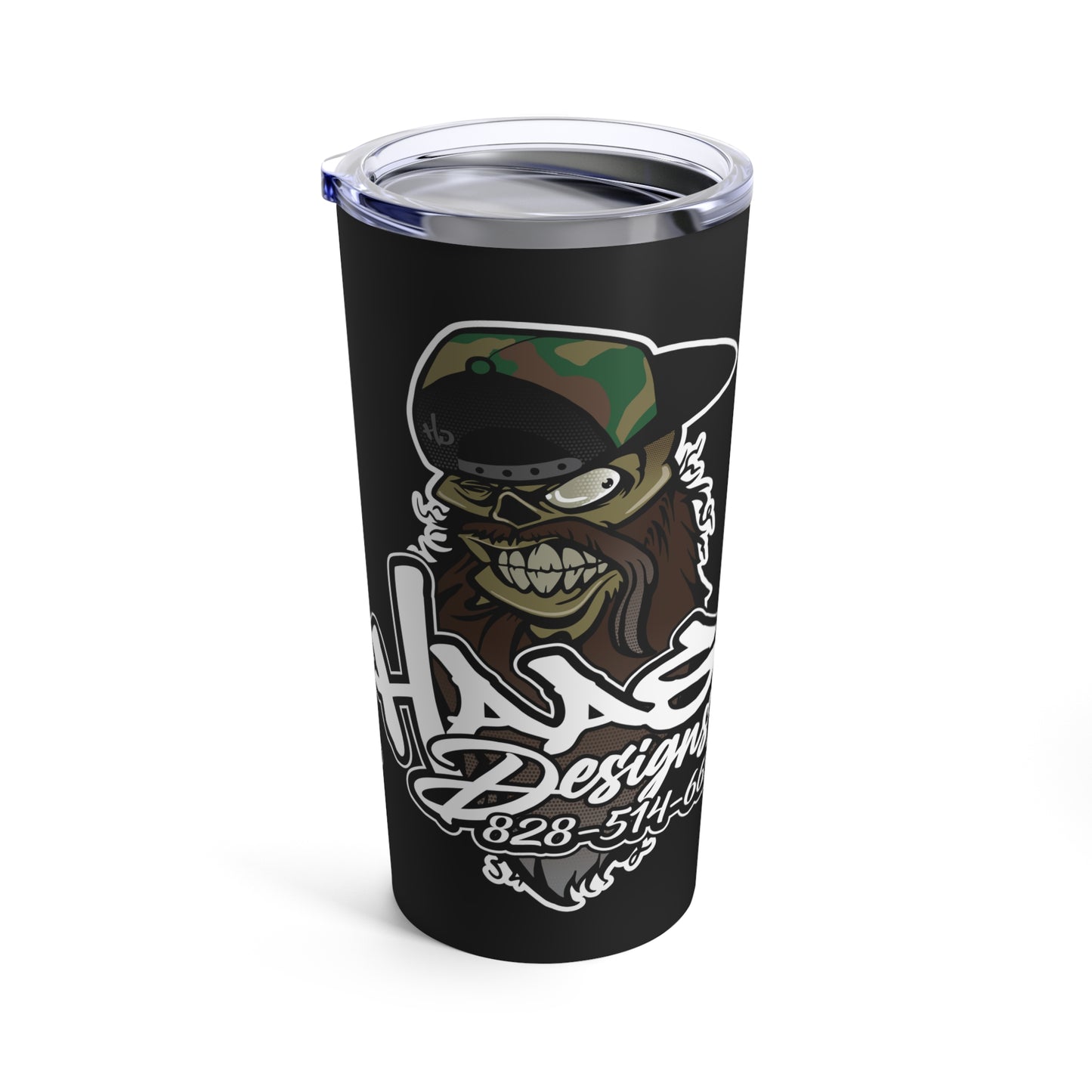 Haas Designs Tumbler, Black 20oz