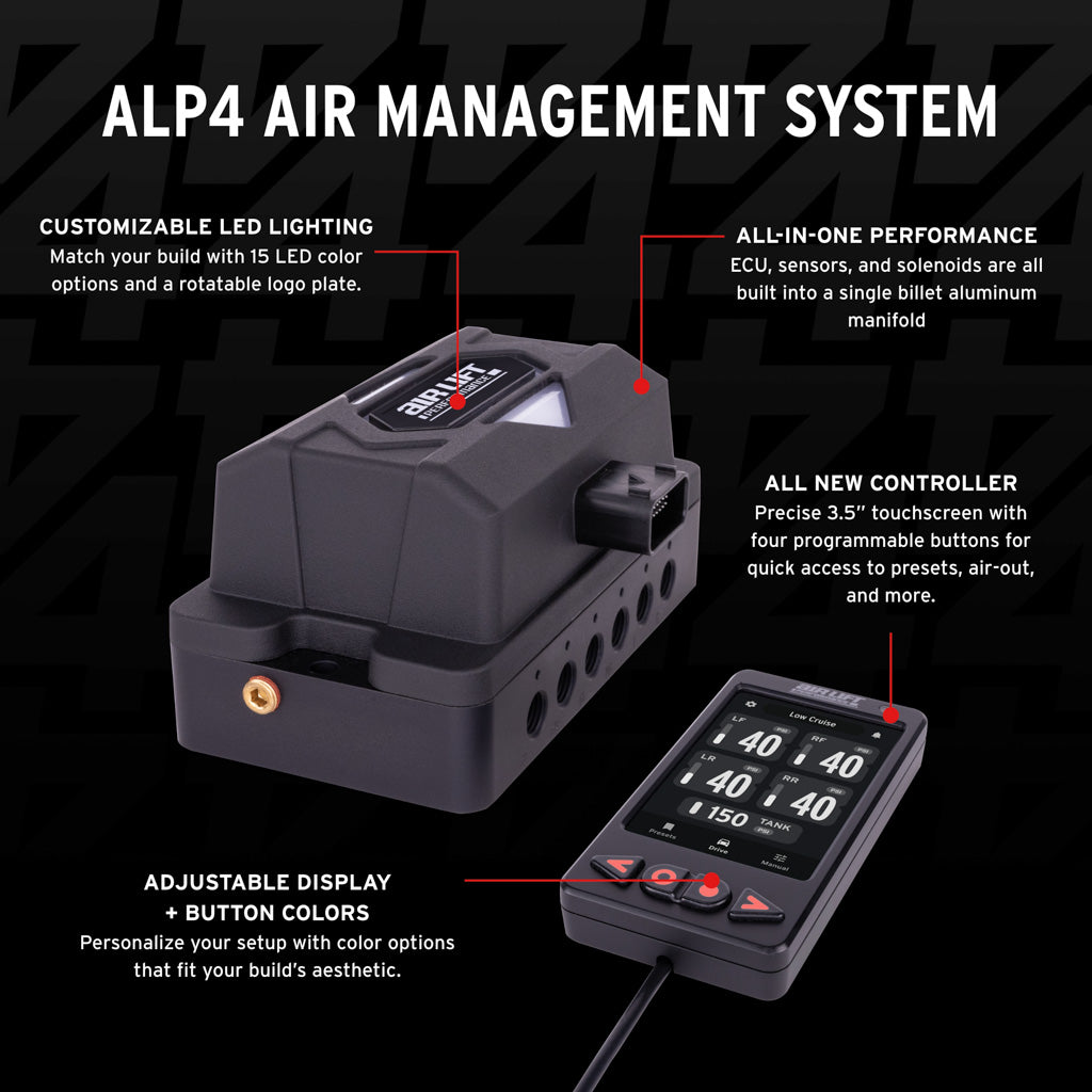 ALP4 Air Management, 1/4" Air Line (No Tank, No Compressor) - 27480