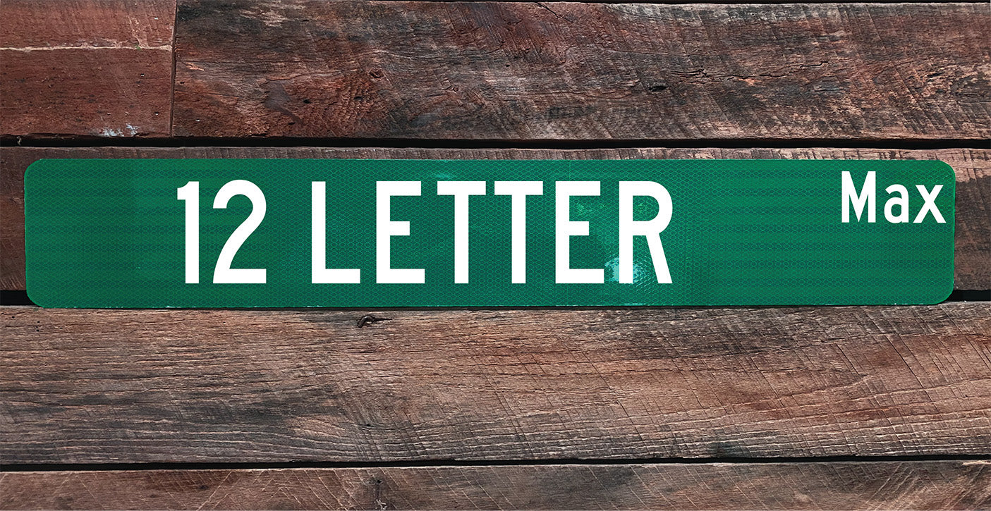 36” Custom Street Sign