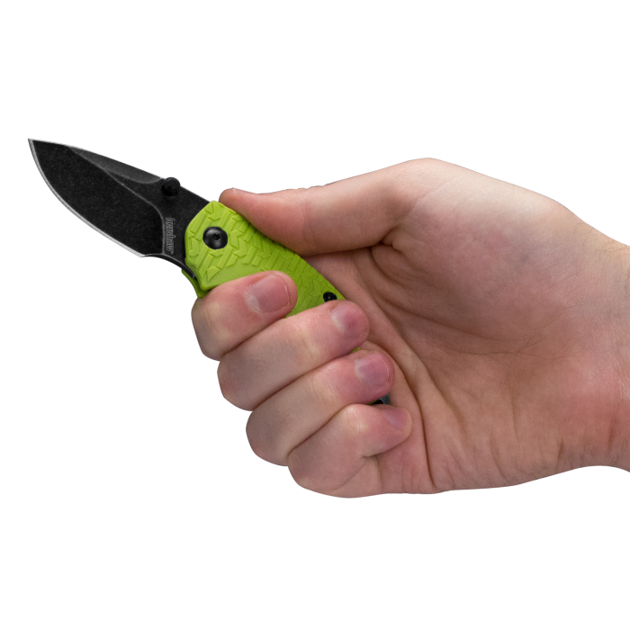 kershaw Shuffle - Lime Green, BlackWash - 8700LIMEBW
