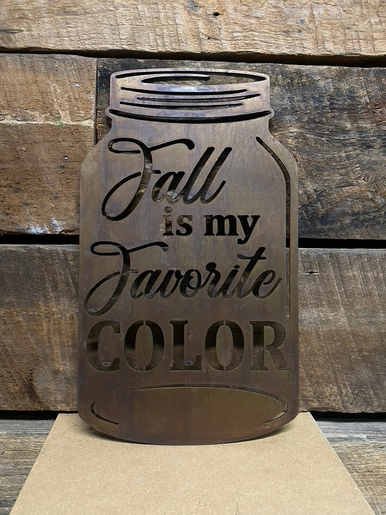 Fall is My Favorite Color Jar