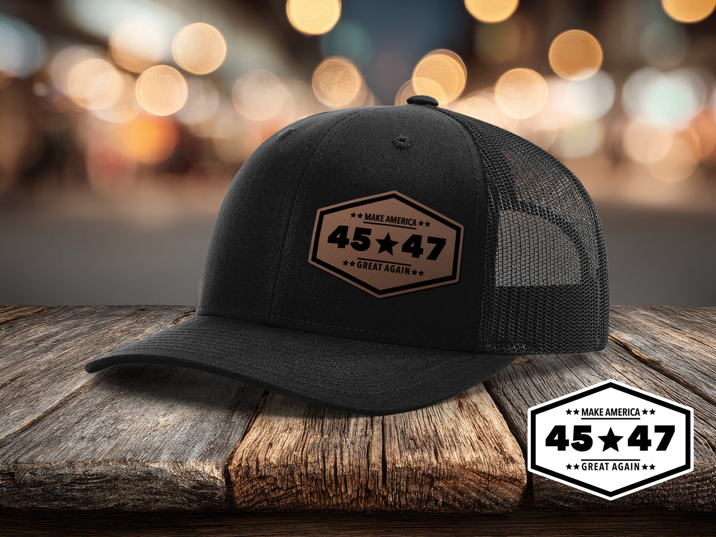 Make America Great Again – 45 47 Leather Patch