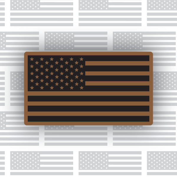 American Flag Leather Patch
