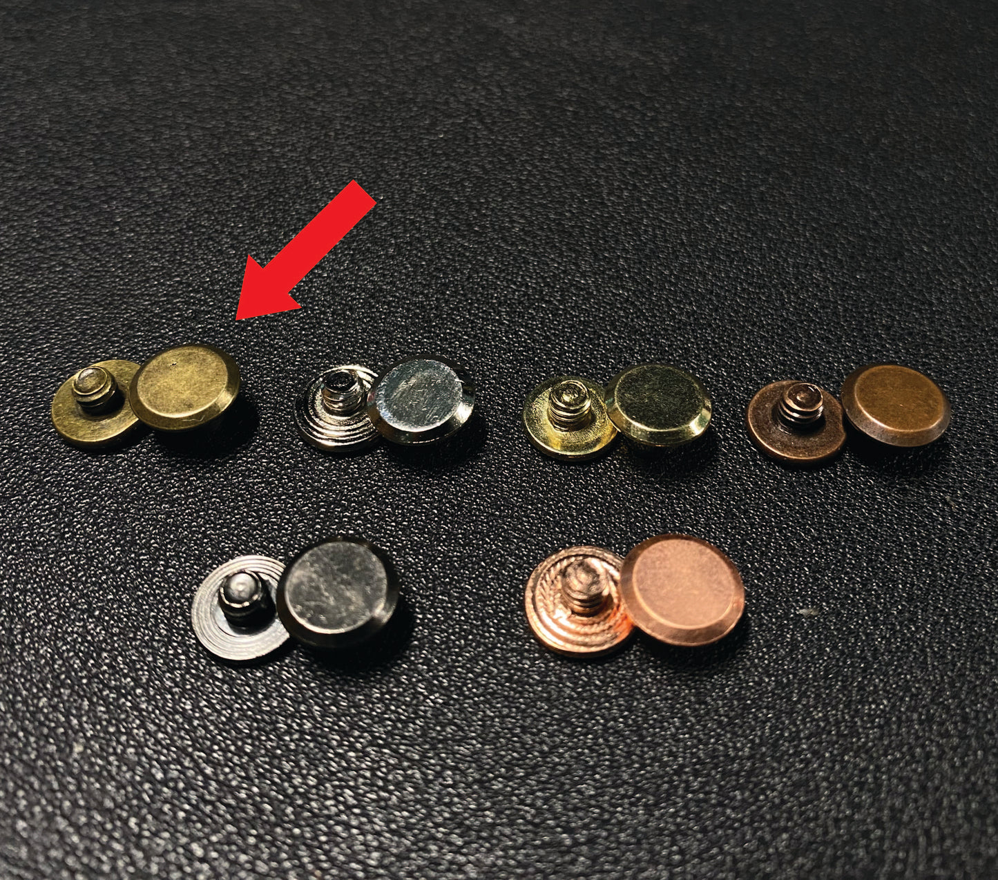 Antique Brass Rivets - Pair
