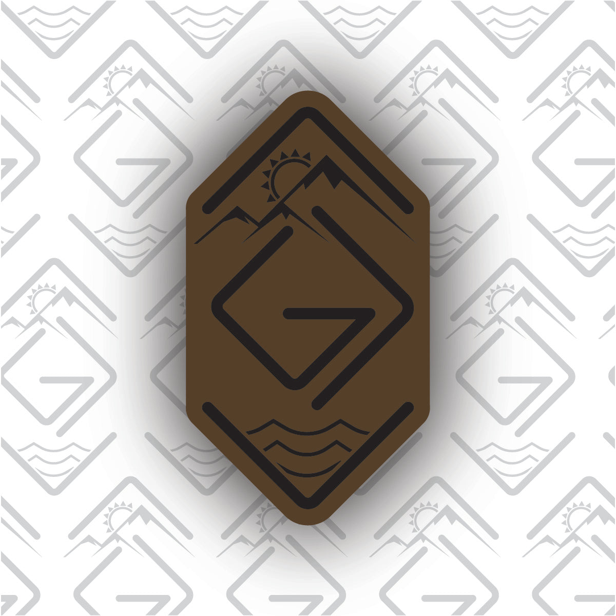 God is Greater Than the Highs and Lows Leather Patch