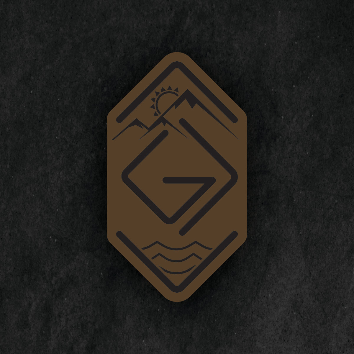 God is Greater Than the Highs and Lows Leather Patch