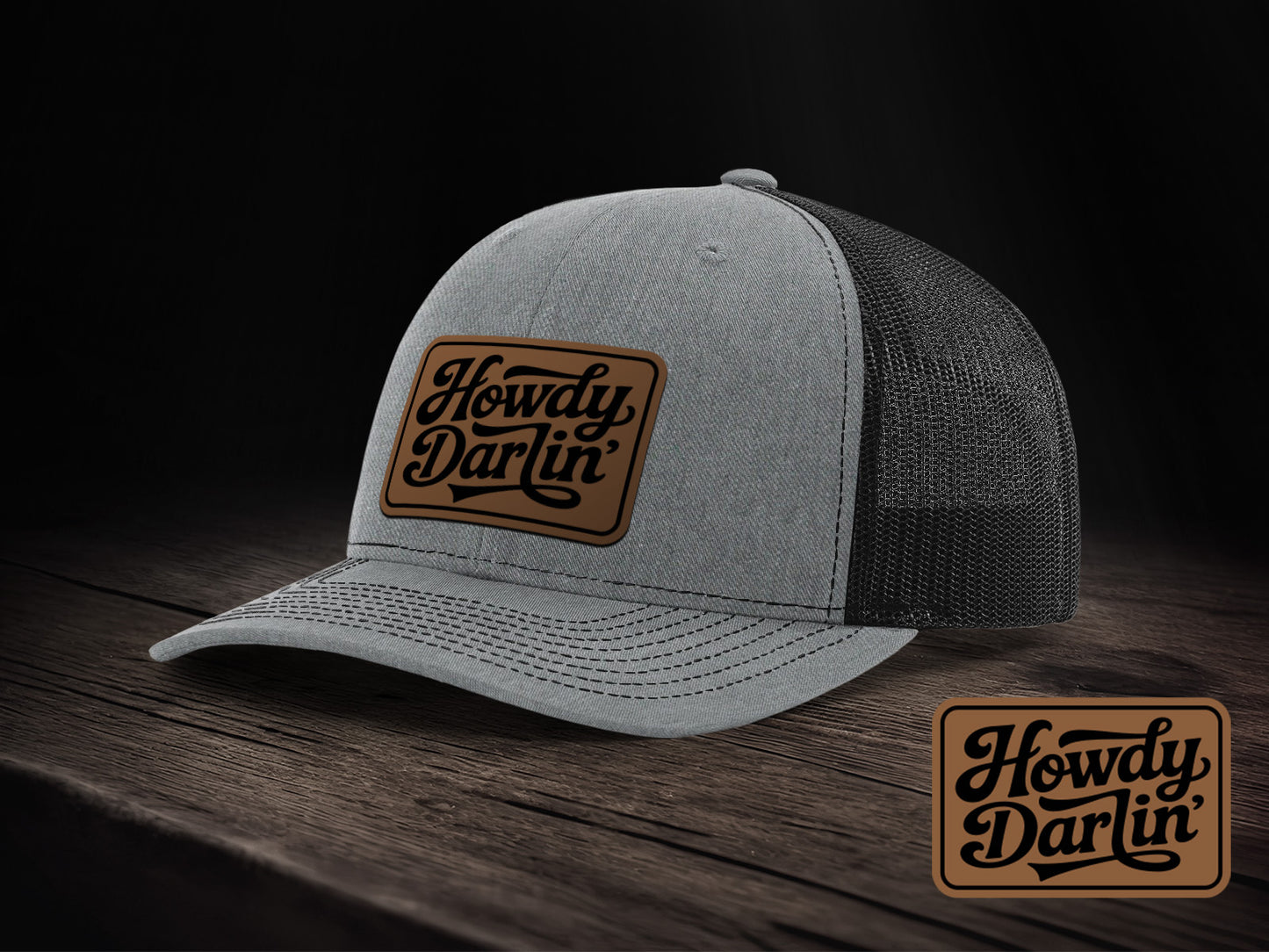 Howdy Darlin Leather Patch
