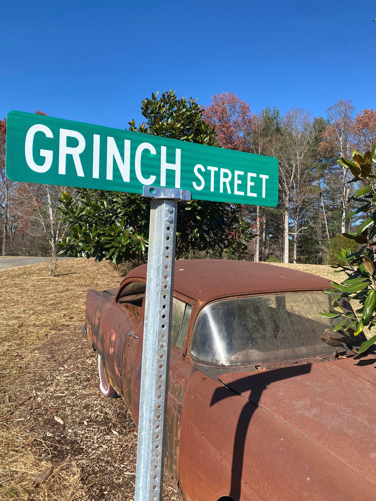 Grinch Street Sign