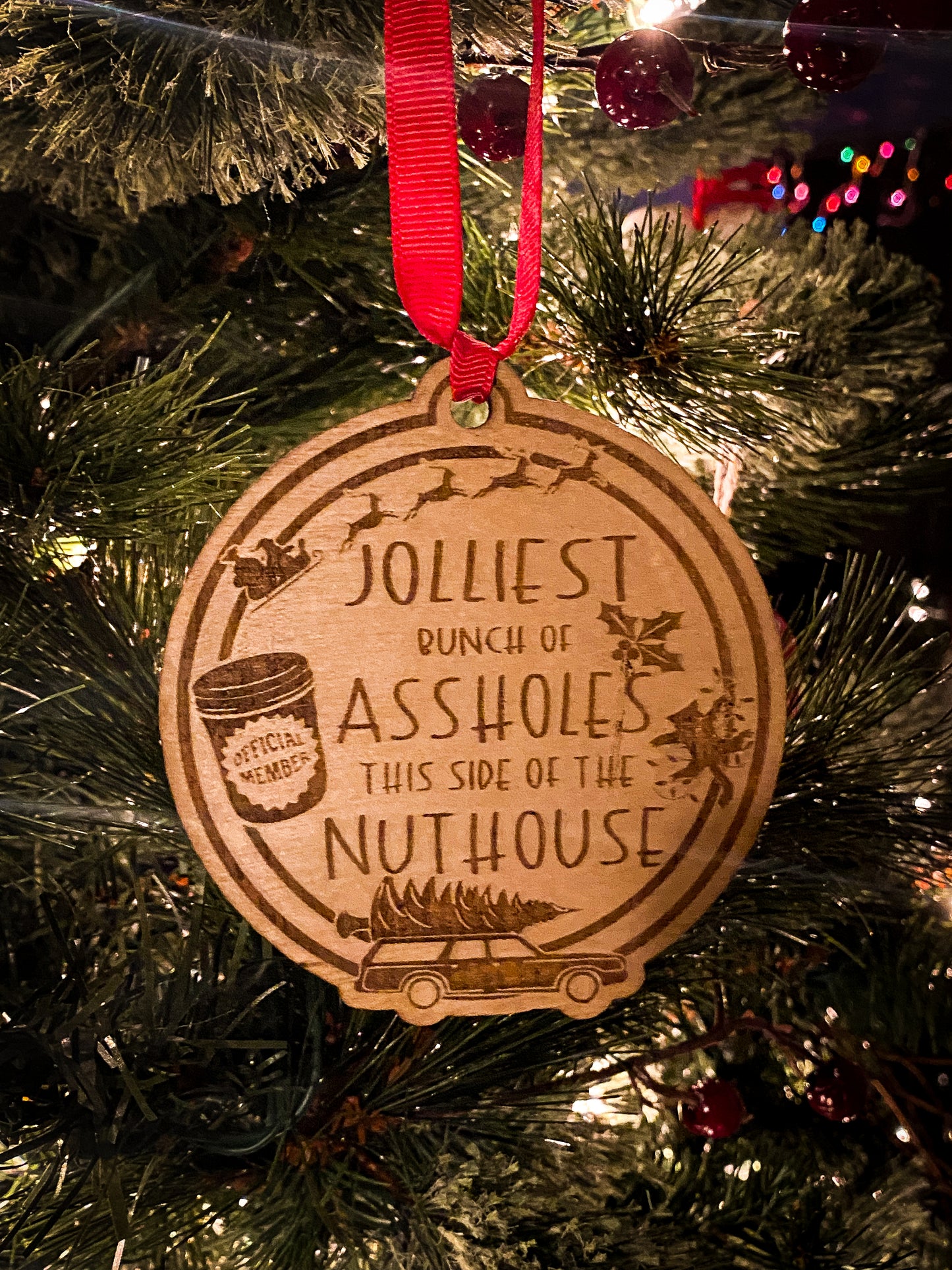Christmas Vacation Ornament Jolliest Bunch of Assholes