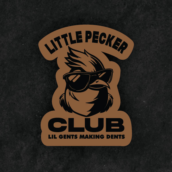 Little Pecker Club – Lil Gents Making Dents Leather Patch