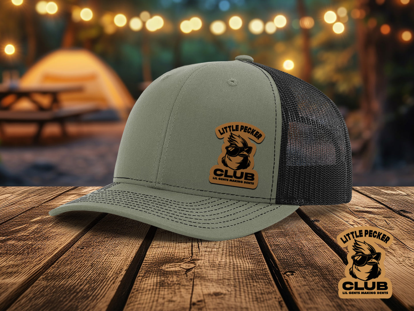Little Pecker Club – Lil Gents Making Dents Leather Patch