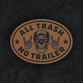 All Trash No Trailer Leather Patch