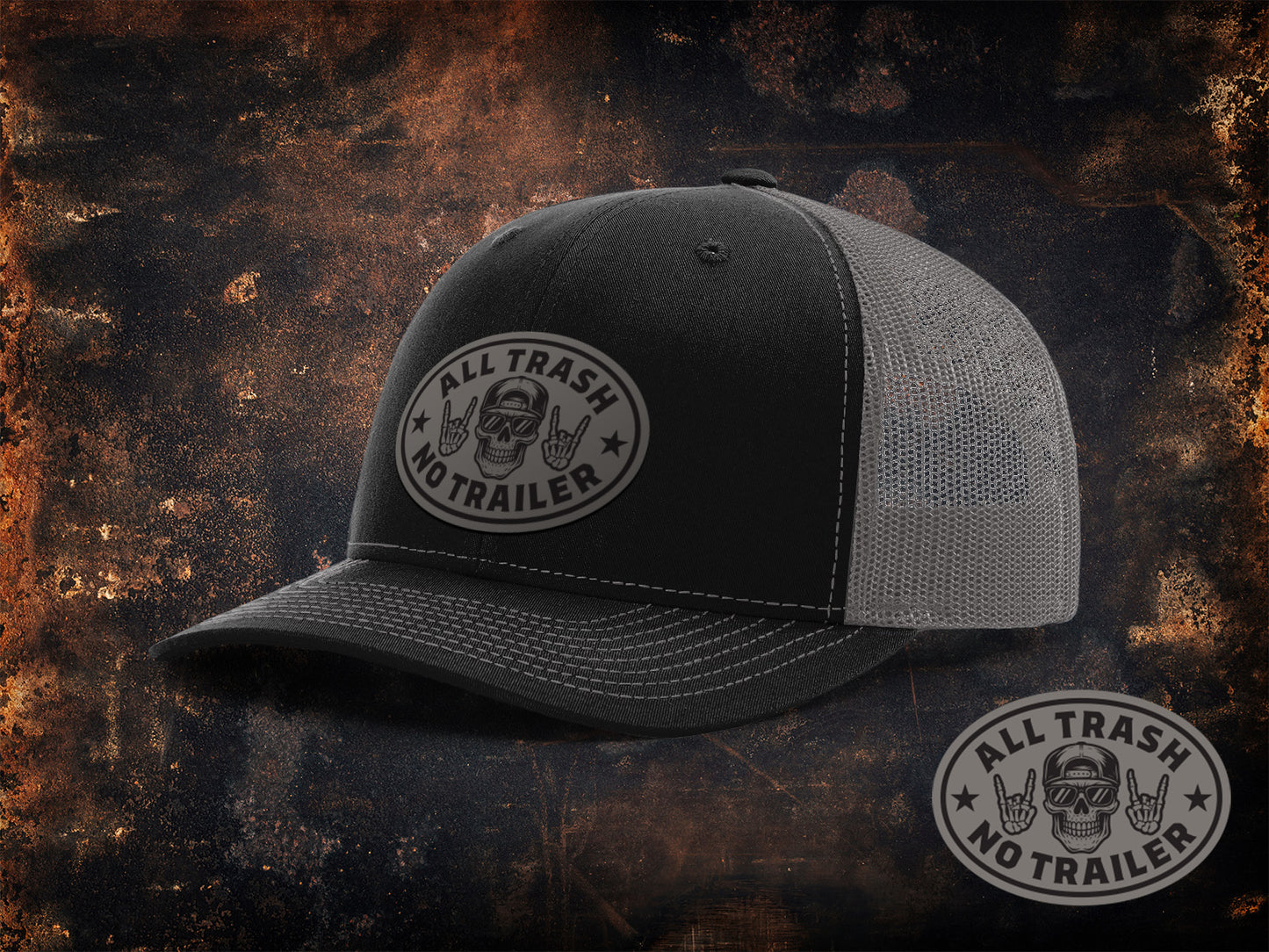All Trash No Trailer Leather Patch