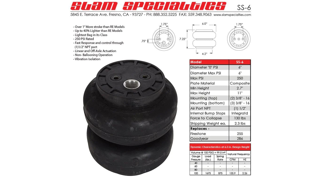 Slam Specialties SS-6 Air Bag