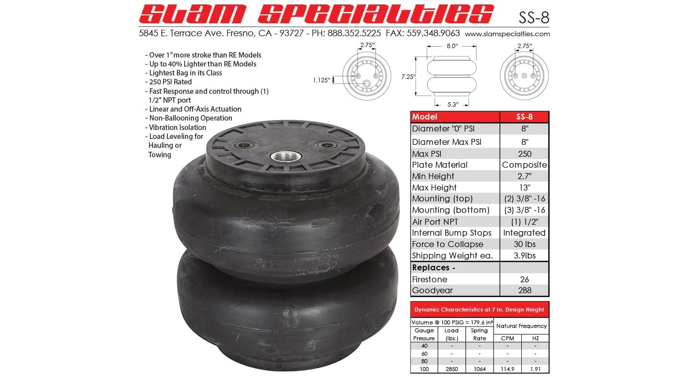 Slam Specialties SS-8 Air Bag