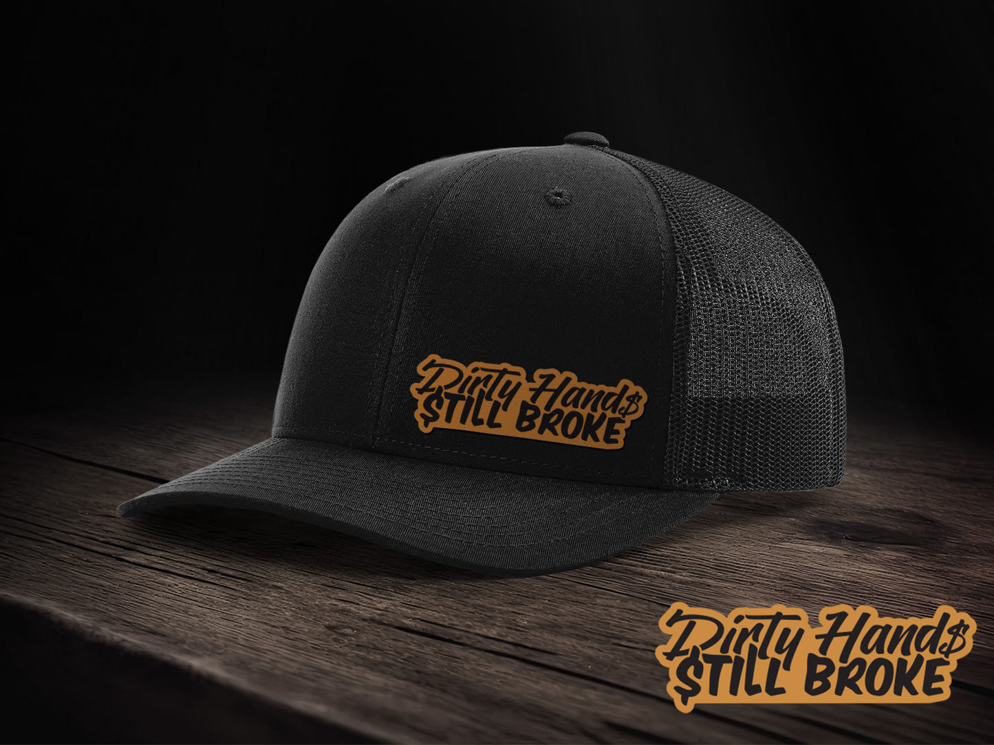 Dirty Hands Still Broke Leather Patch