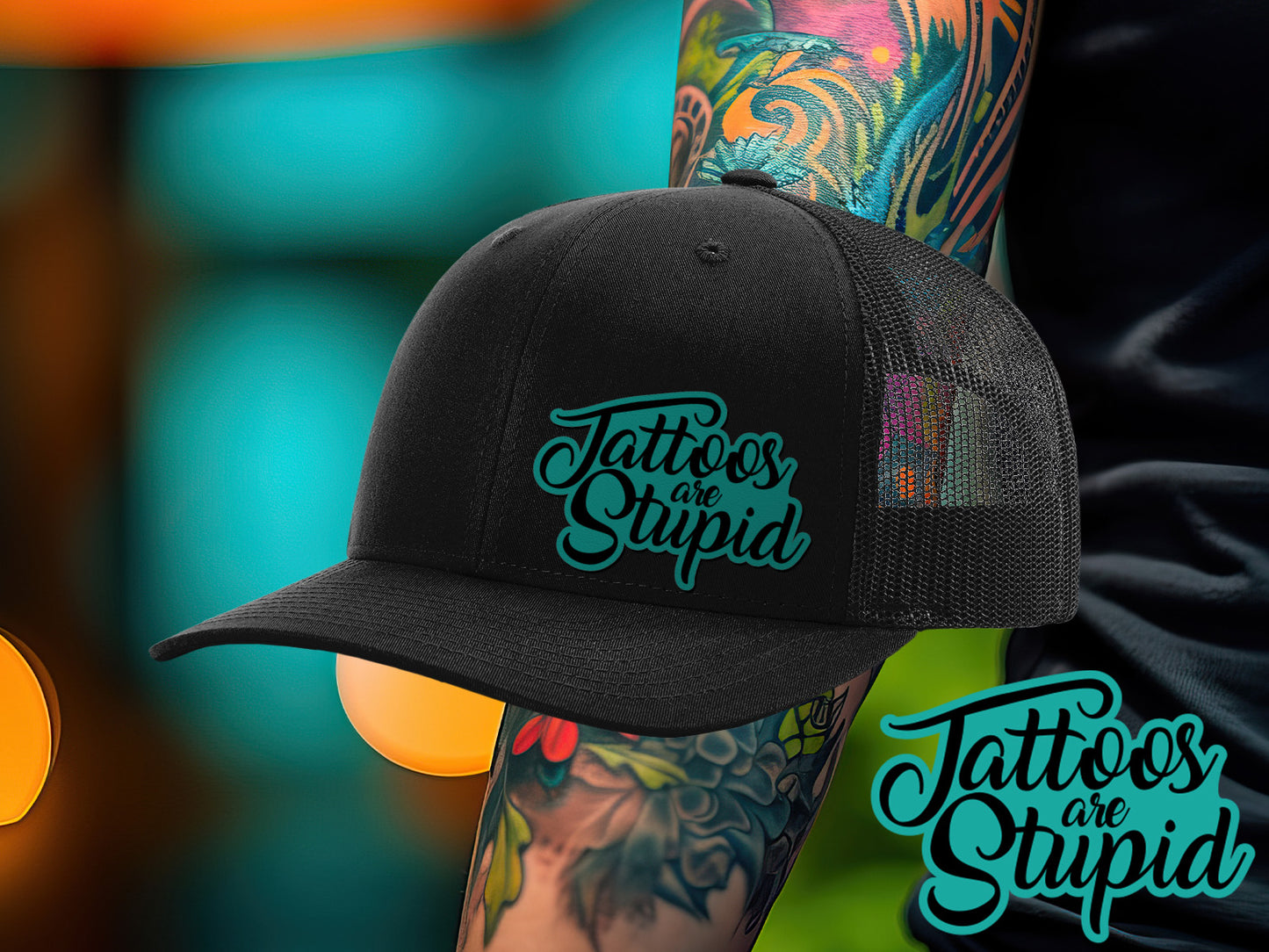 Tattoos Are Stupid Leather Patch