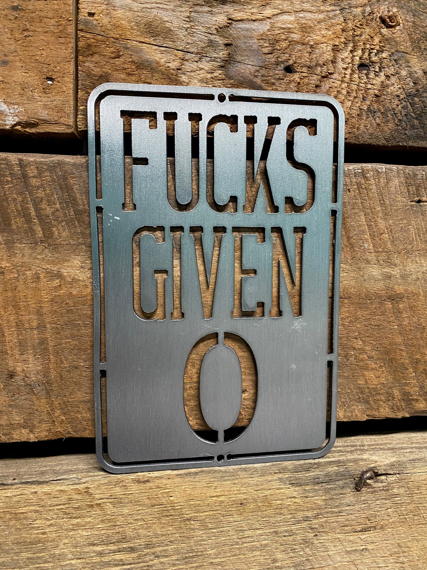 Zero F#@ks Given Sign