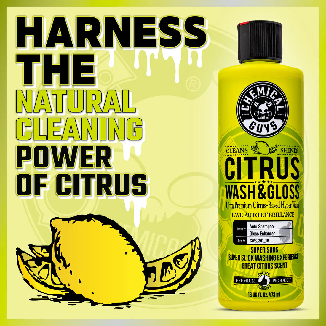 CITRUS WASH & GLOSS CONCENTRATED CAR WASH (16 OZ)