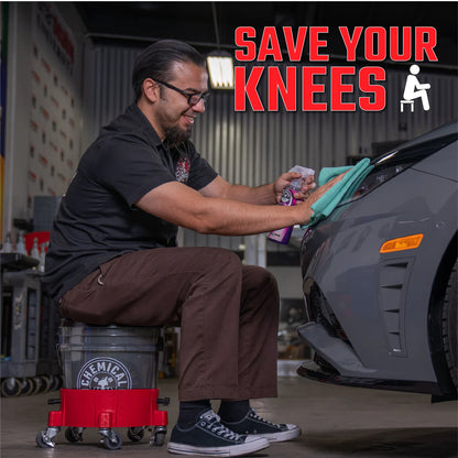 CHEMICAL GUYS HEAVY DUTY DETAILING BUCKET SMOKED BLACK (4.5 GAL)