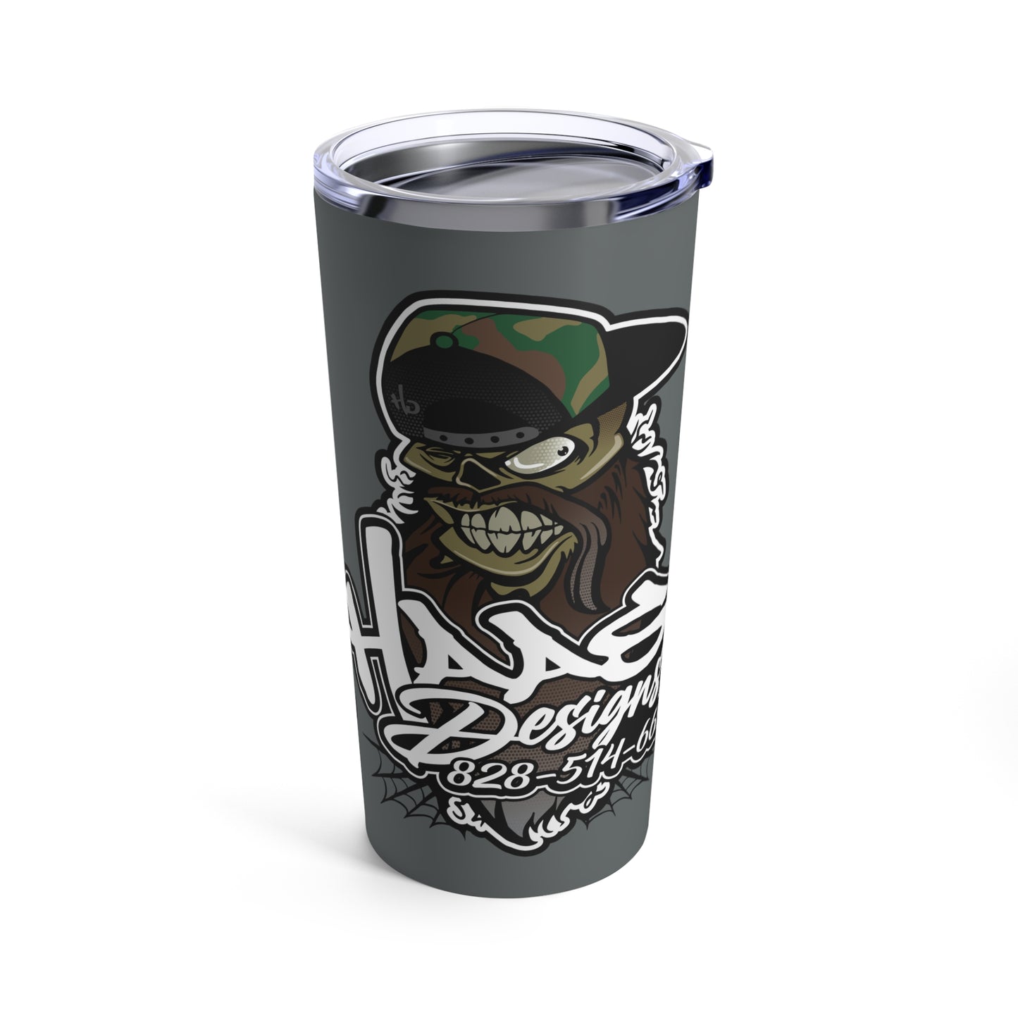 Haas Designs Tumbler, Grey 20oz