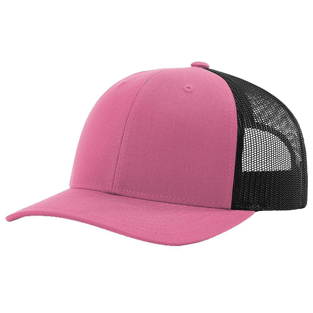 Richardson 115 Low Pro Trucker Cap - Hot Pink/Black