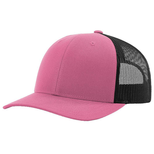 Richardson 115 Low Pro Trucker Cap - Hot Pink/Black