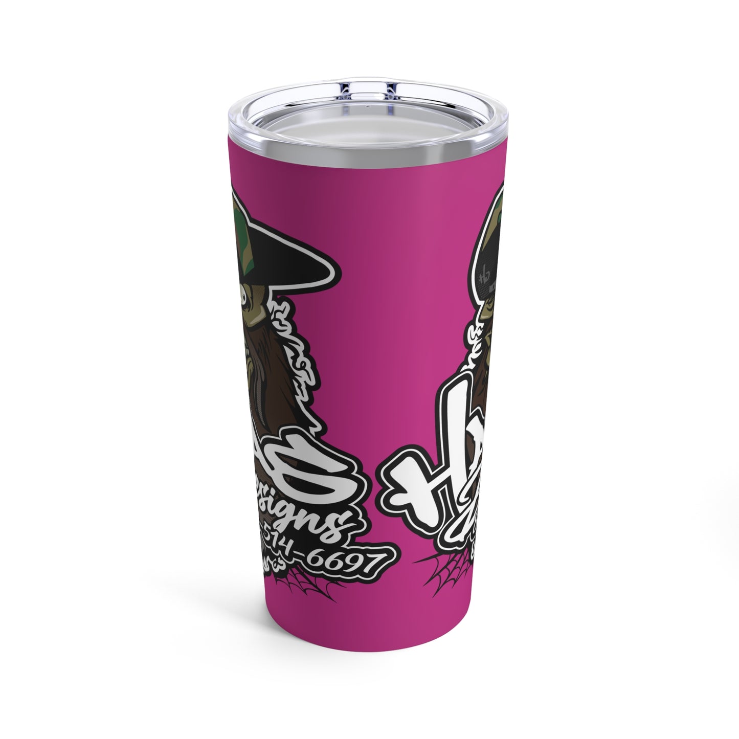 Haas Designs Tumbler, Pink 20oz