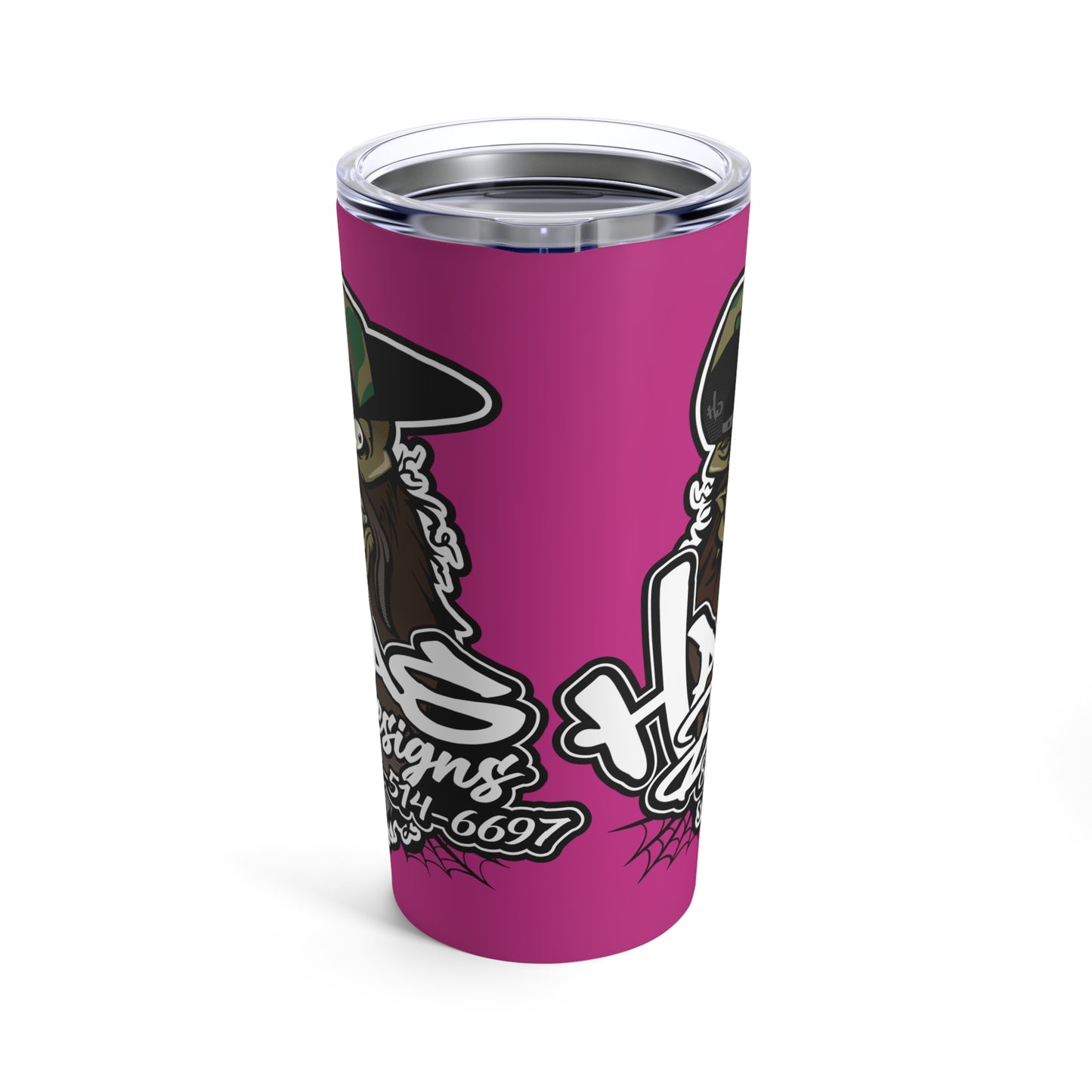 Haas Designs Tumbler, Pink 20oz