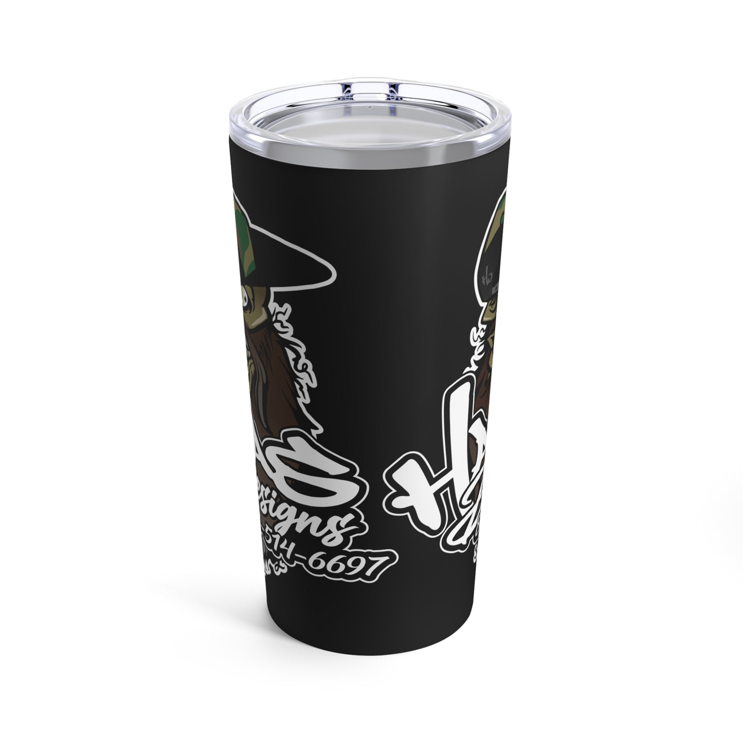 Haas Designs Tumbler, Black 20oz