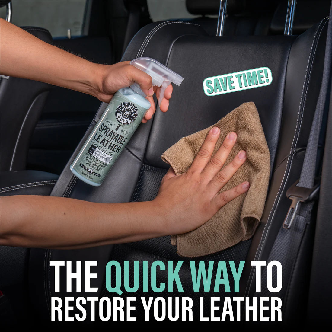 SPRAYABLE LEATHER CONDITIONER & CLEANER IN ONE PH BALANCE W/ VITAMIN E & ALOE (16 oz)