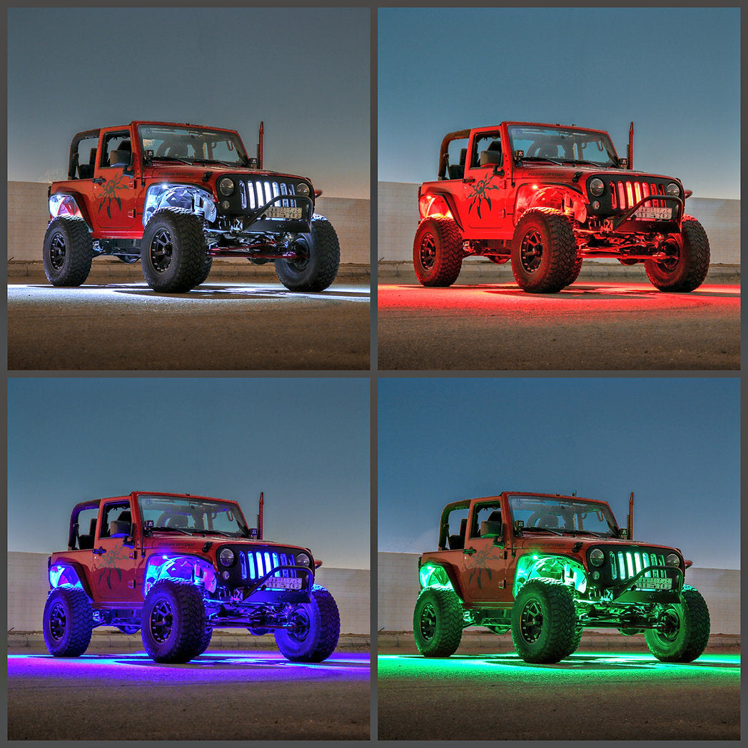LUX 6W Monster Magnetic RGB+W Rock Light Kit