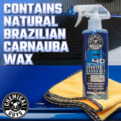 P40-DETAILER+SPRAY WHITE CARNAUBA QUICK DETAILER UV PROTECTANT (16 OZ)