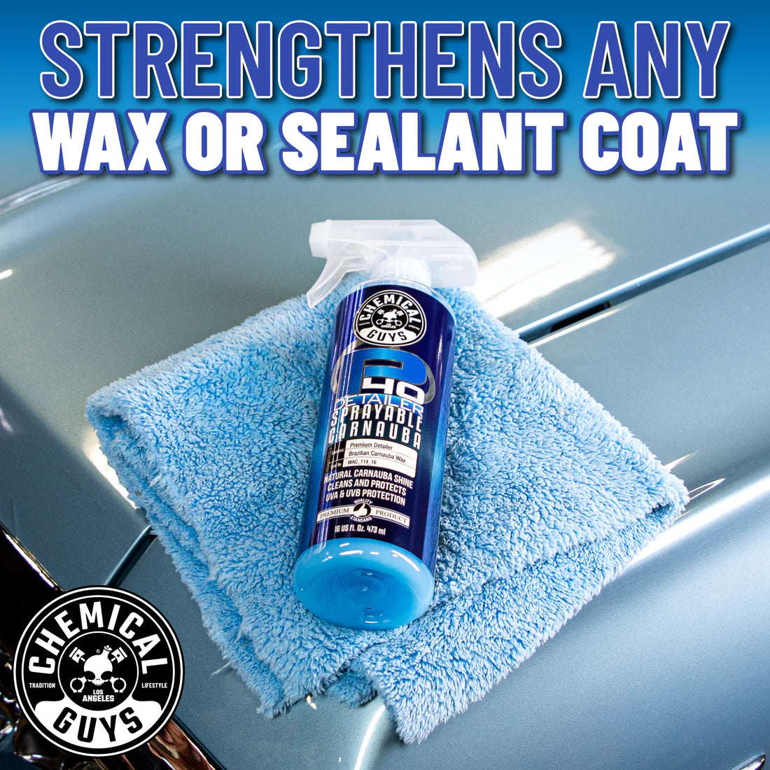 P40-DETAILER+SPRAY WHITE CARNAUBA QUICK DETAILER UV PROTECTANT (16 OZ)