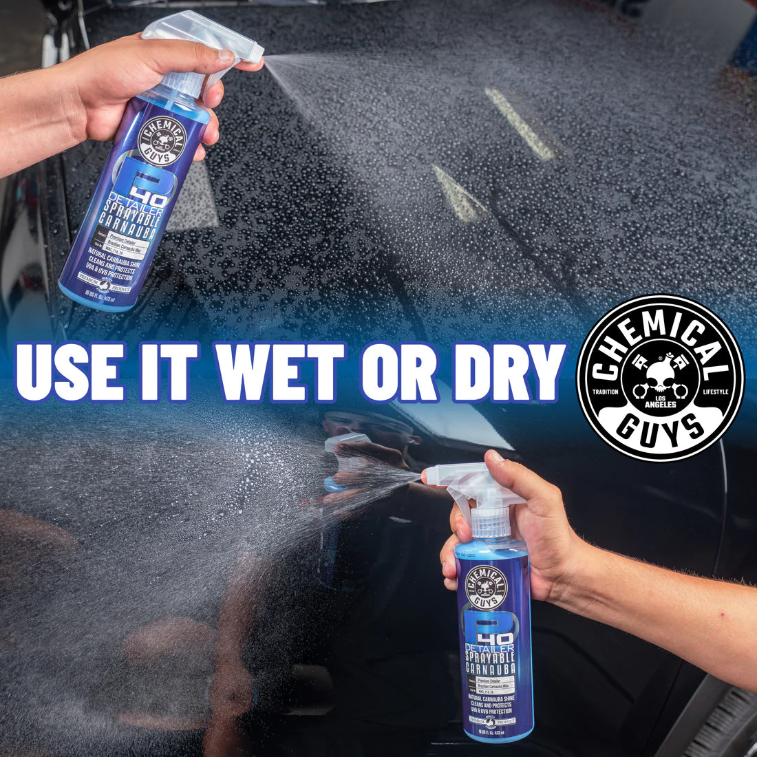 P40-DETAILER+SPRAY WHITE CARNAUBA QUICK DETAILER UV PROTECTANT (16 OZ)