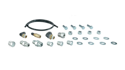 Air Lift 4 Gal. 7-Port Polished Tank w/ Viair 444c chrome compressor, 1/4" & 3/8" Fittings & Tank Mounting Hardware | 27803
