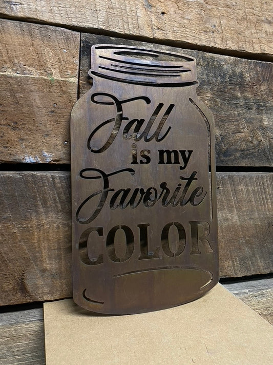 Fall is My Favorite Color Jar