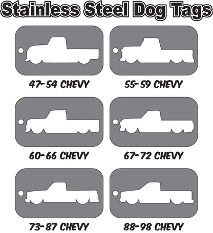 Stainless Steel Chevy Truck Keychain