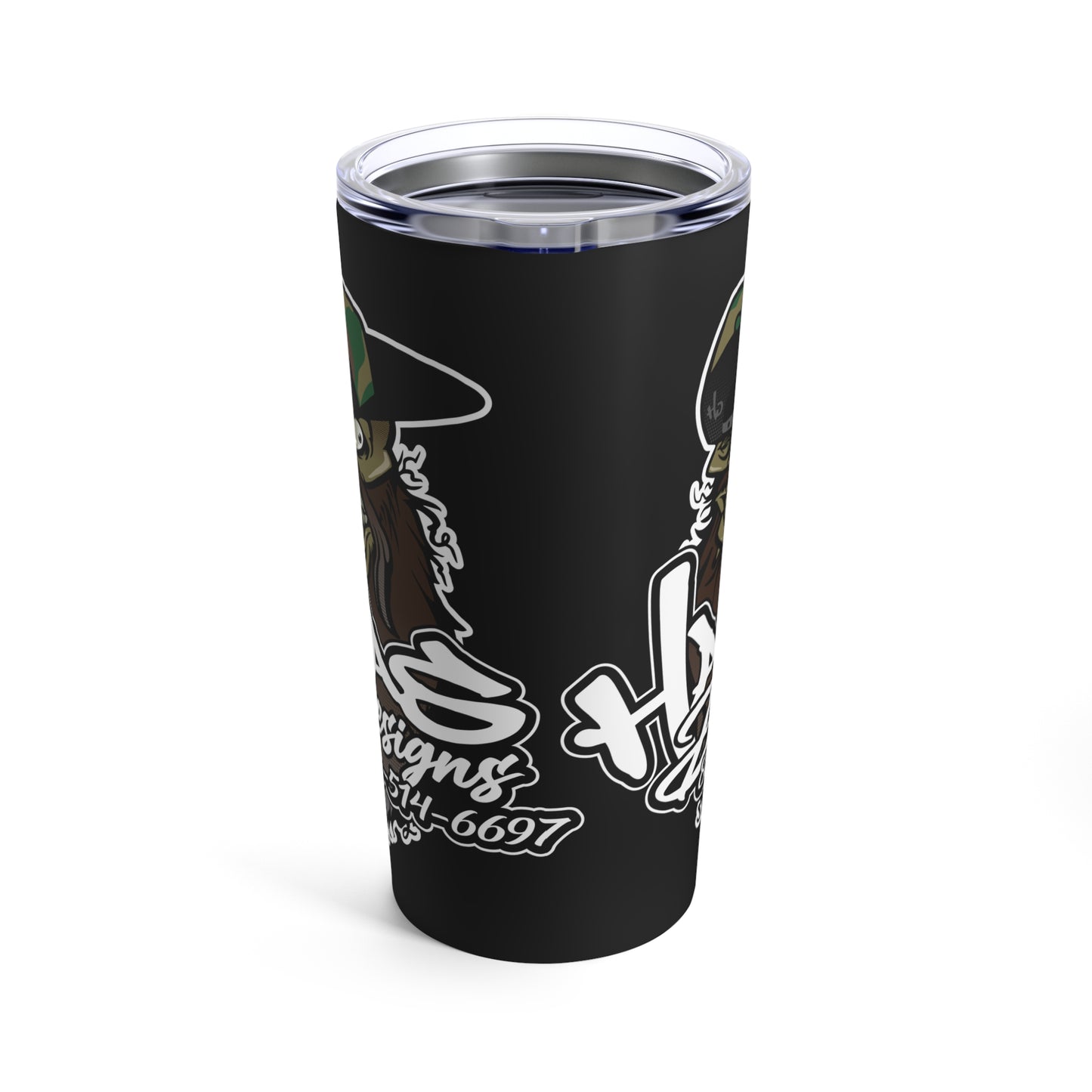 Haas Designs Tumbler, Black 20oz