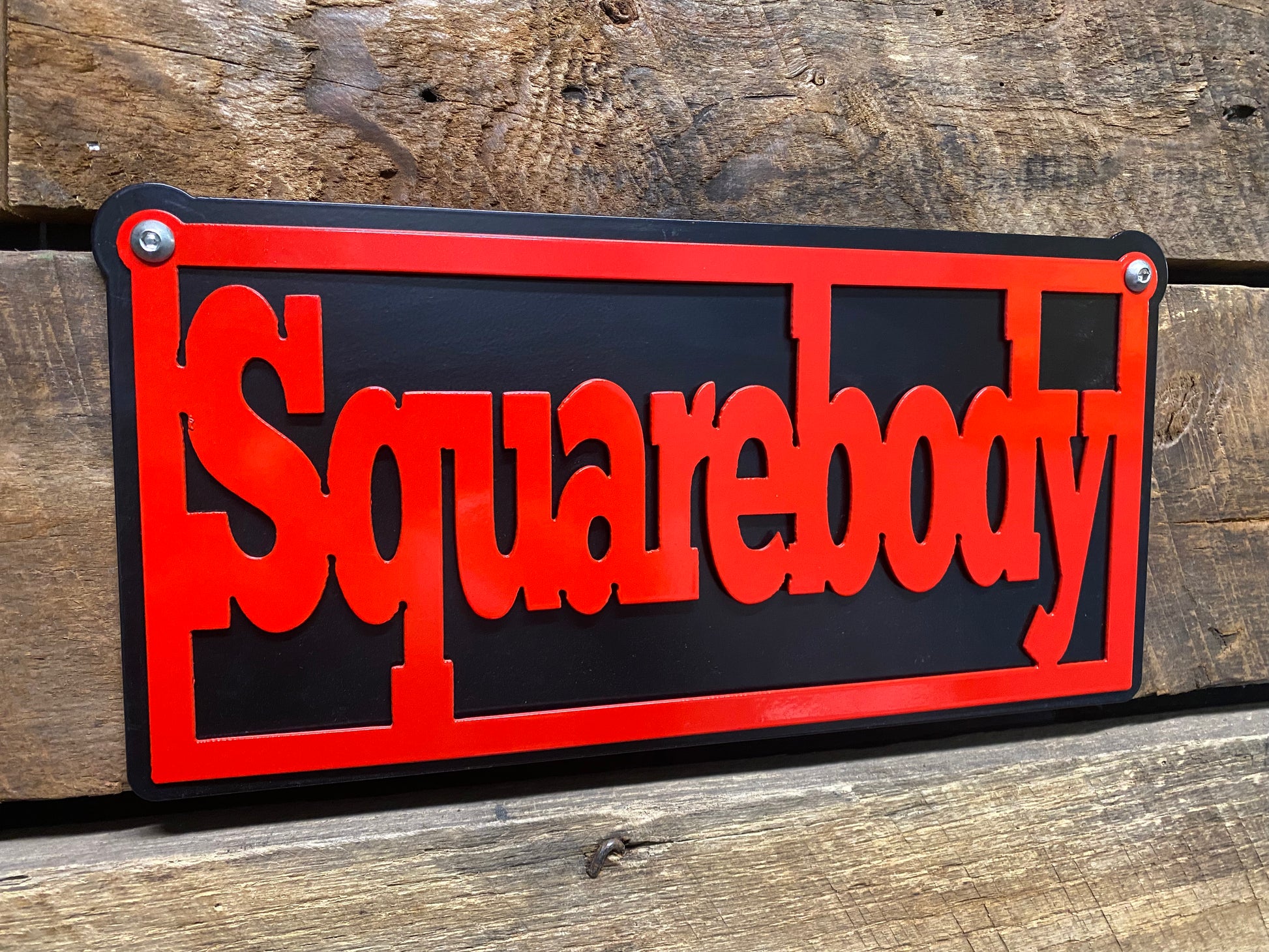 Squarebody Double Layered Sign – Haas Designs