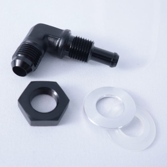 AN to Barb Fuel Cell Bulkhead (90 Degree)
