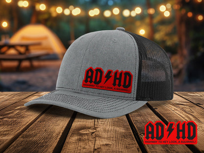 ADHD – Highway to Hey Look a Squirrel Leather Patch