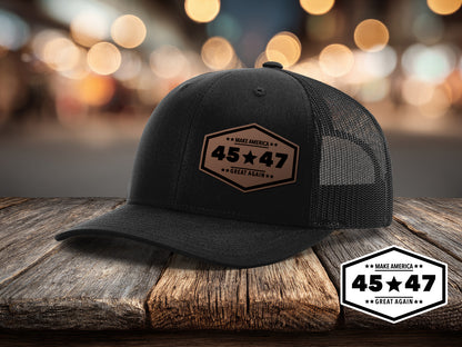 Make America Great Again – 45 47 Leather Patch