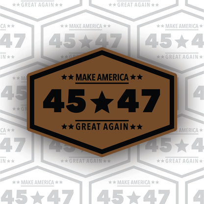 Make America Great Again – 45 47 Leather Patch