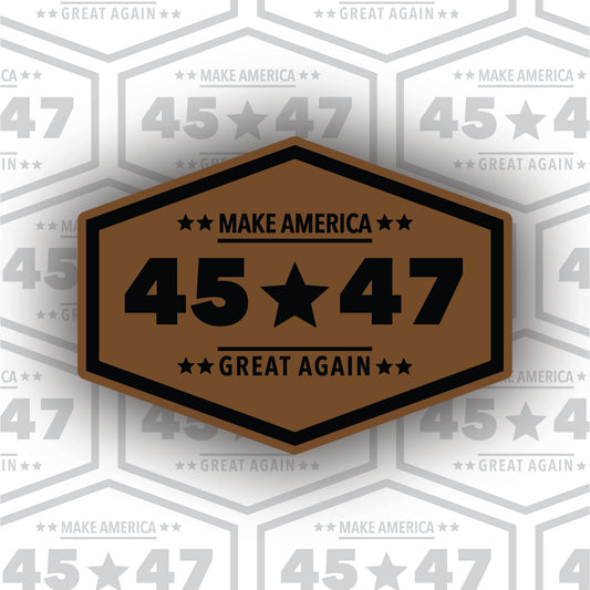 Make America Great Again – 45 47 Leather Patch