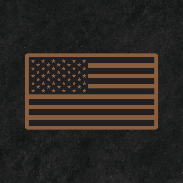 American Flag Leather Patch