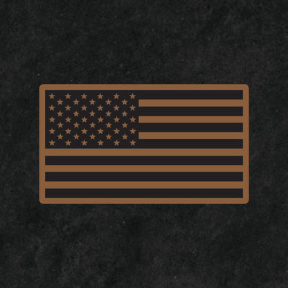 American Flag Leather Patch