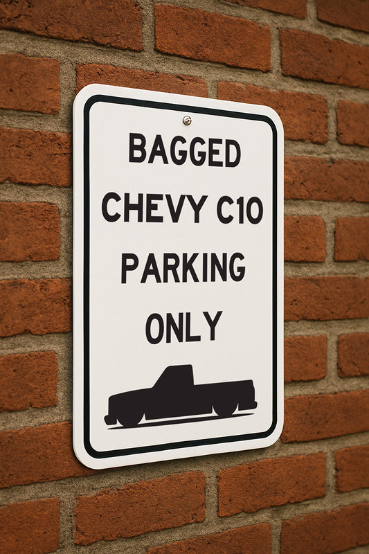 Bagged C10 Parking Only Street Sign (12" x 18")