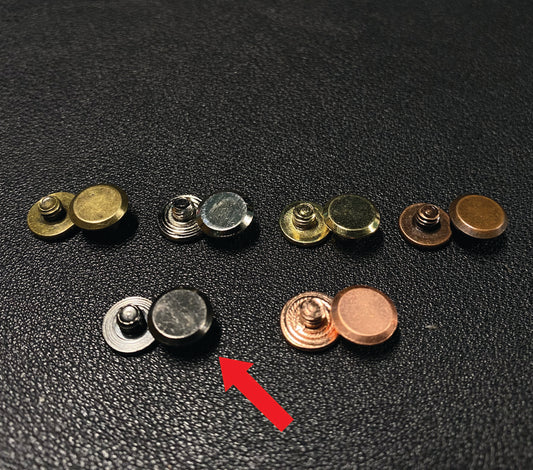 Black Chrome Rivets - Pair