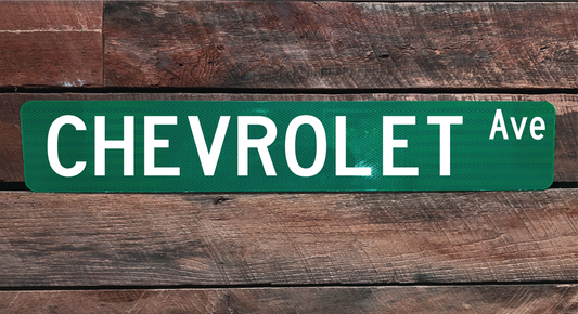 Chevrolet Street Sign